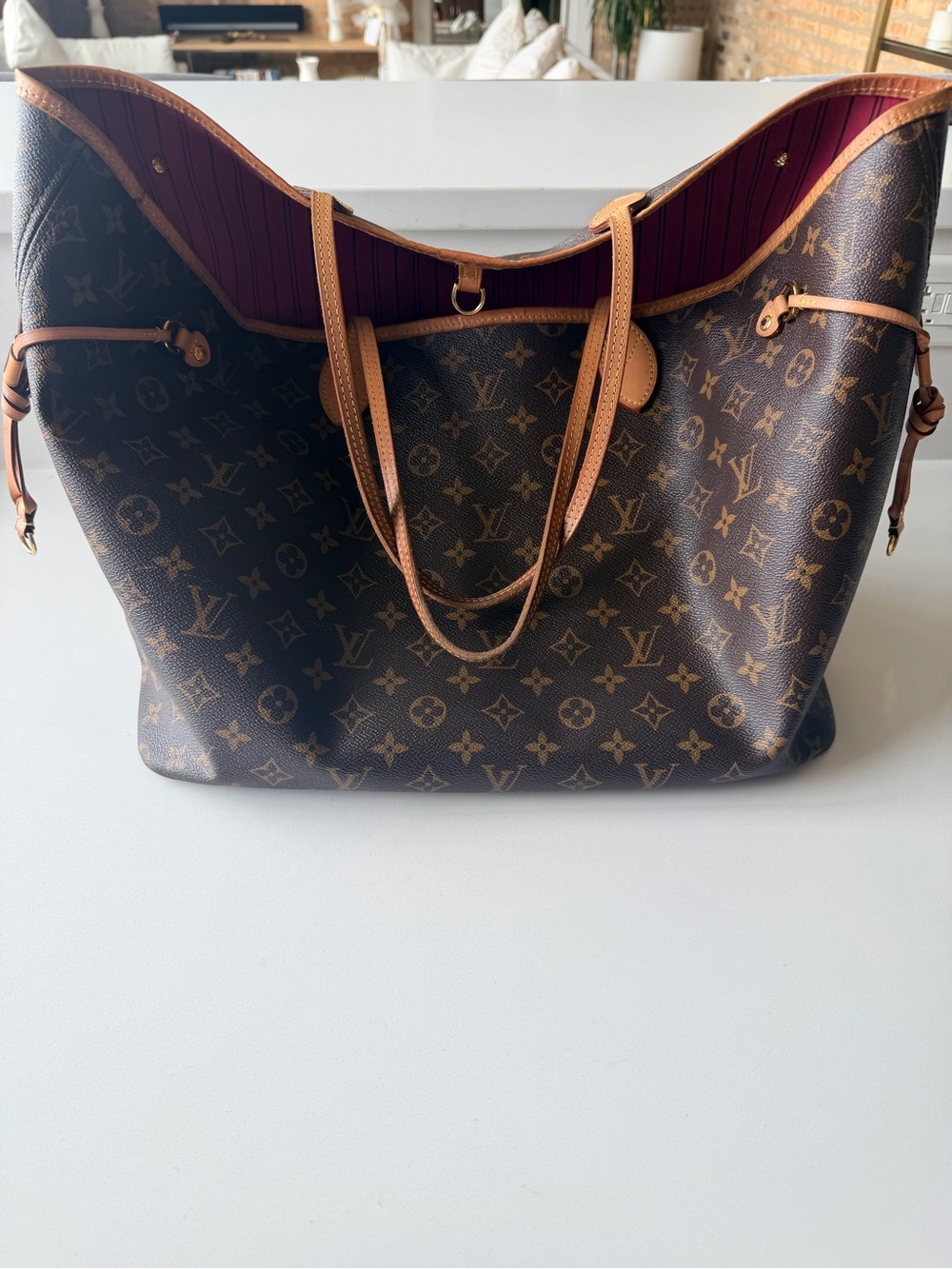 Louis Vuitton Neverfull GM Monogram Tote – Pink Interior